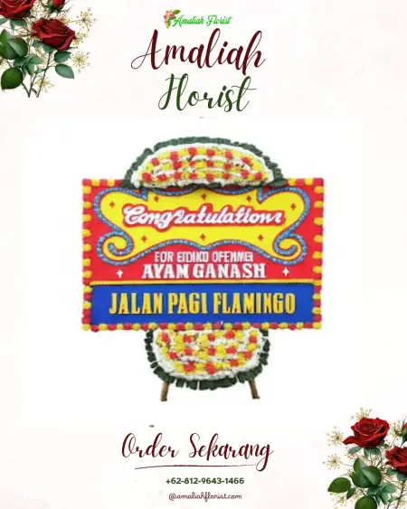 Sewa Papan Bunga Santapan Barat